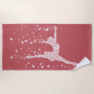 Butterfly Dancer Beach Towel