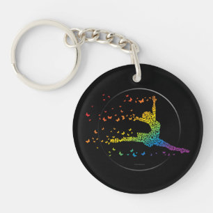 Butterfly Dancer Key Ring