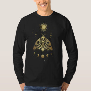 Butterfly Death Moth Goth Moth Moon Phases on Ba T-Shirt