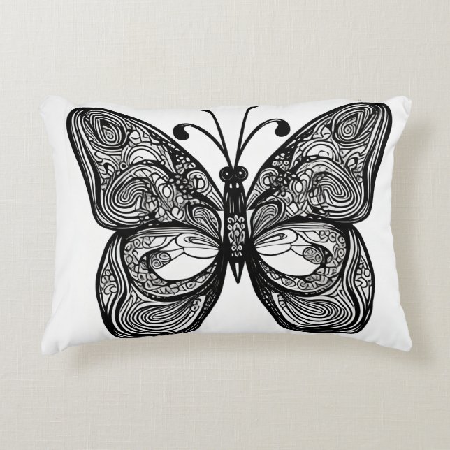 Butterfly Decorative Cushion (Front)