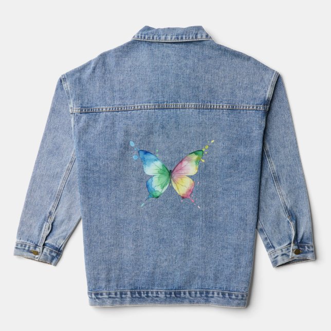 Butterfly Denim Jacket (Back)