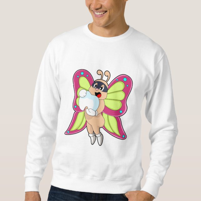 Butterfly Dentist Teeth Sweatshirt (Front)