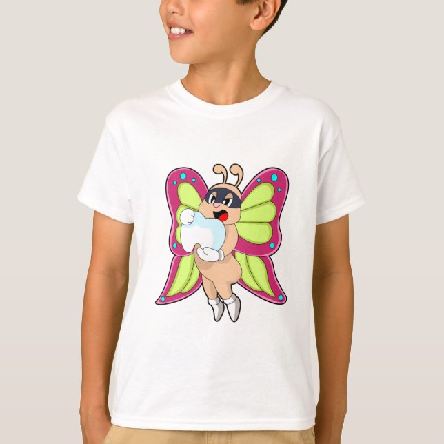 Butterfly Dentist Teeth T-Shirt (Front)