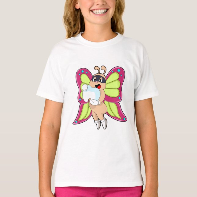Butterfly Dentist Teeth T-Shirt (Front)