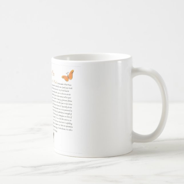 Butterfly Desiderata Coffee Mug=Daily Inspiration Coffee Mug (Right)