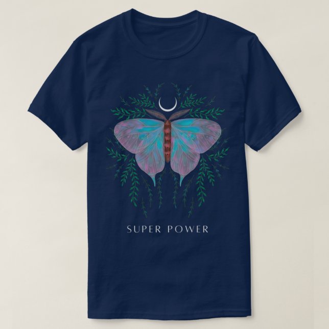 Butterfly Design and illustration SUPER POWER T-Shirt (Design Front)