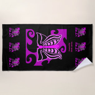 Butterfly Design Beach Towel