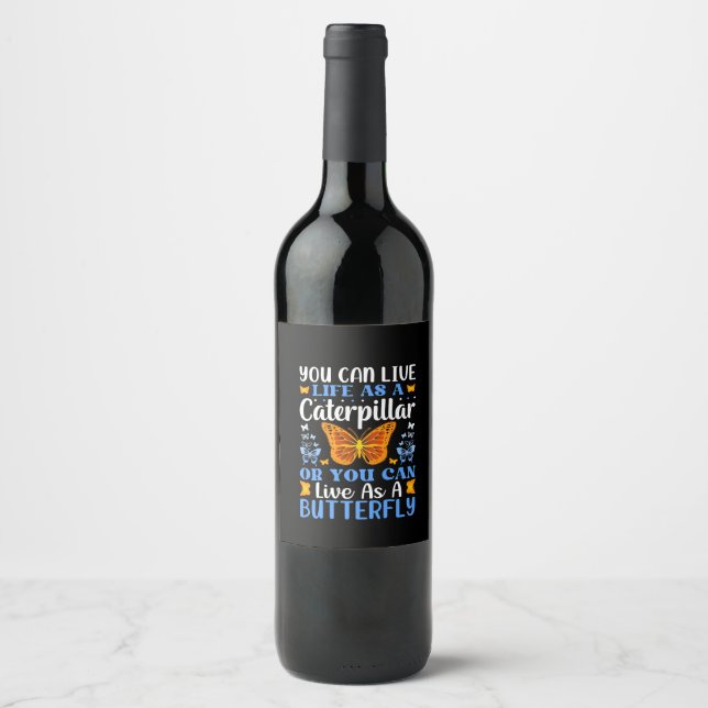 butterfly-design-bundle wine label (Front)