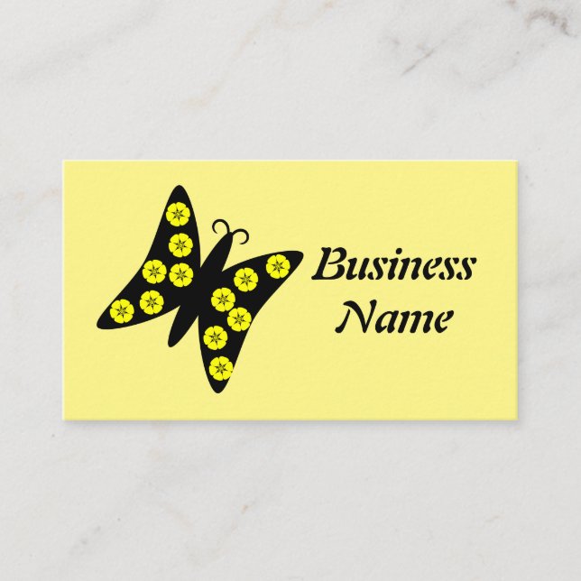 Butterfly Design Business Card (Front)