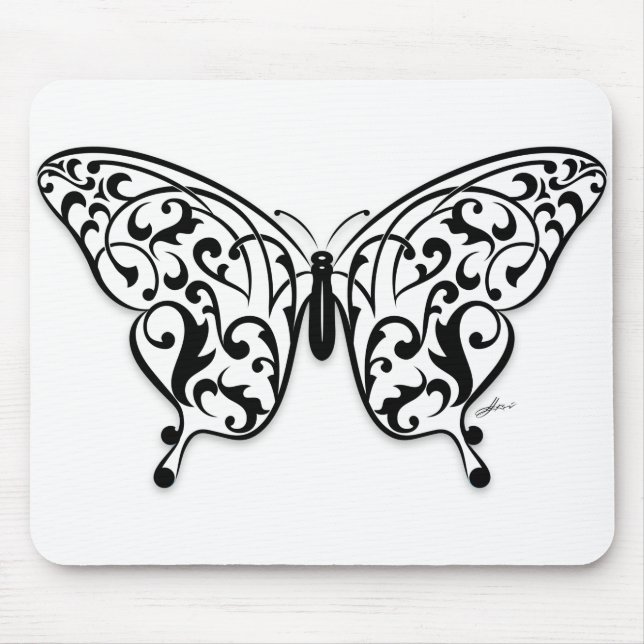 Butterfly_Design Mouse Mat (Front)