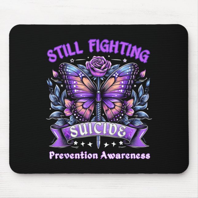 Butterfly Design Mouse Mat (Front)