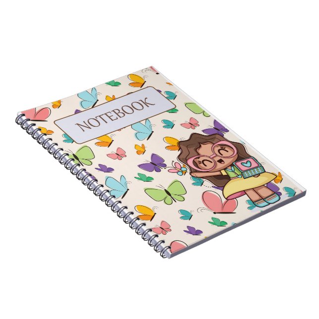 butterfly design pattern notebook (Right Side)