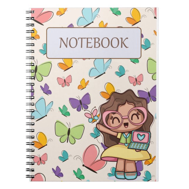 butterfly design pattern notebook (Front)