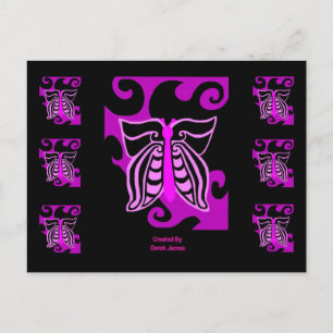 Butterfly Design Postcard