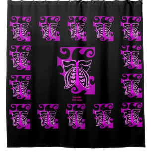 Butterfly Design Shower Curtain