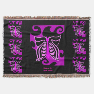 Butterfly Design Throw Blanket