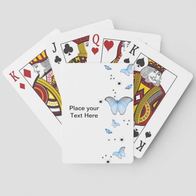 Butterfly Designed Playing Cards (Back)