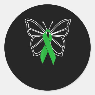 Butterfly Donate Life Organ Donor Classic Round Sticker