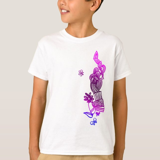 Butterfly Doodle T-Shirt (Front)