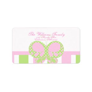 Butterfly Dots Address Label 4
