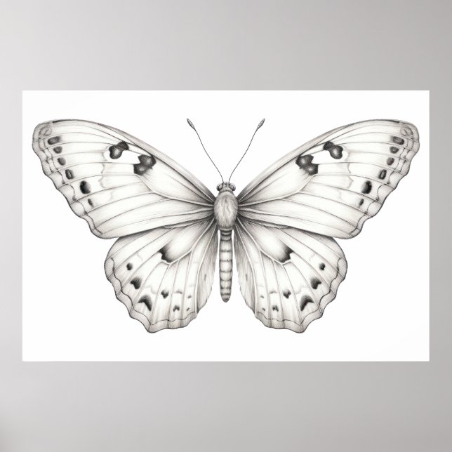 Butterfly drawing poster (Front)