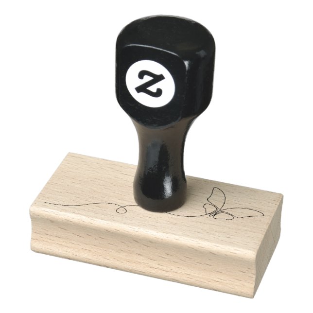 Butterfly drawing rubber stamp (Stamp)