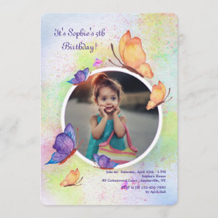 Butterfly Dream Photo Invitation