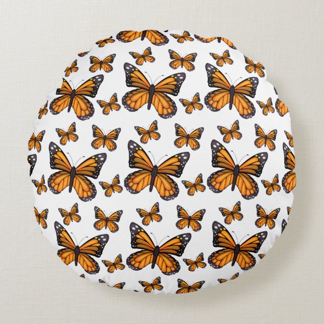 Butterfly Dream Round Cushion (Front)