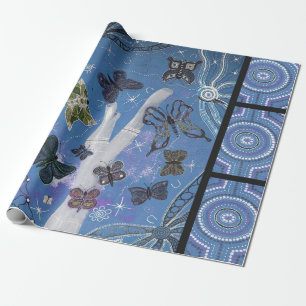 Butterfly Dreaming Aboriginal Wrapping Paper
