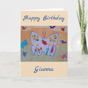 Butterfly Dreaming Birthday Card