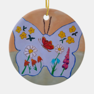Butterfly Dreaming Ceramic Tree Decoration