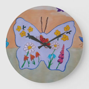 Butterfly Dreaming Clock