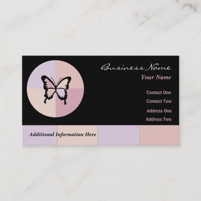 Butterfly Dreams $10 Punch Cards (Front)