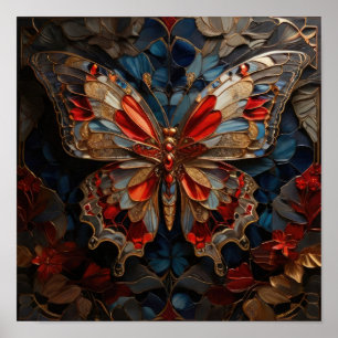 Butterfly Dreams - 3D Digital Art Poster