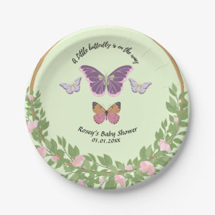Butterfly Dreams: Baby Shower Paper Plates