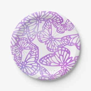 Butterfly Dreams (Lavender) Paper Plate