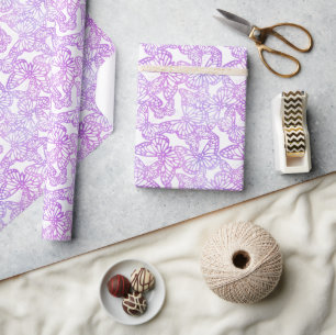  Butterfly Dreams (Lavender) Wrapping Paper