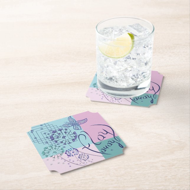 Butterfly Dreams Paper Coaster (Insitu)