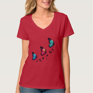 Butterfly Dreams Pastel Wings A Gentle Ascent Floa T-Shirt