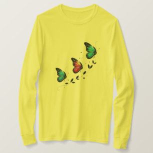 Butterfly Dreams Pastel Wings A Gentle Ascent Floa T-Shirt