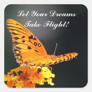 Butterfly "Dreams" Sticker