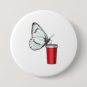 Butterfly Drinking mug 7.5 Cm Round Badge