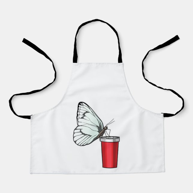 Butterfly Drinking mug Apron (Front)