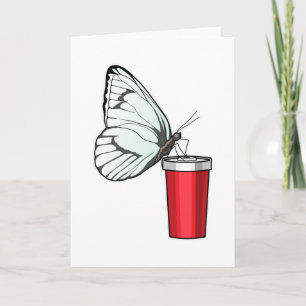 Butterfly Drinking mug Card