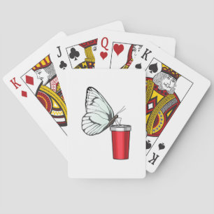 Butterfly Drinking mug Playing Cards