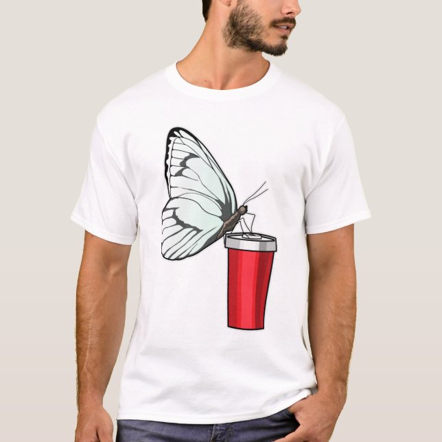 Butterfly Drinking mug T-Shirt (Front)