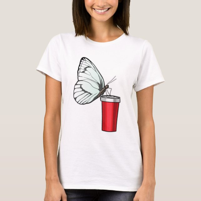 Butterfly Drinking mug T-Shirt (Front)