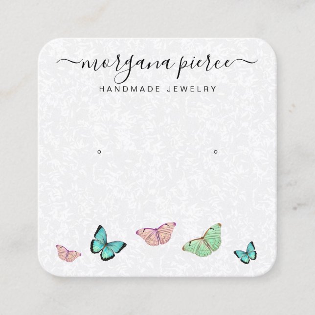 Butterfly Earring Product Display Card (Front)