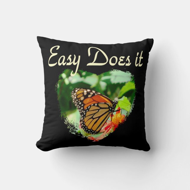 BUTTERFLY EASY DOES IT PHOTO CUSHION (Front)