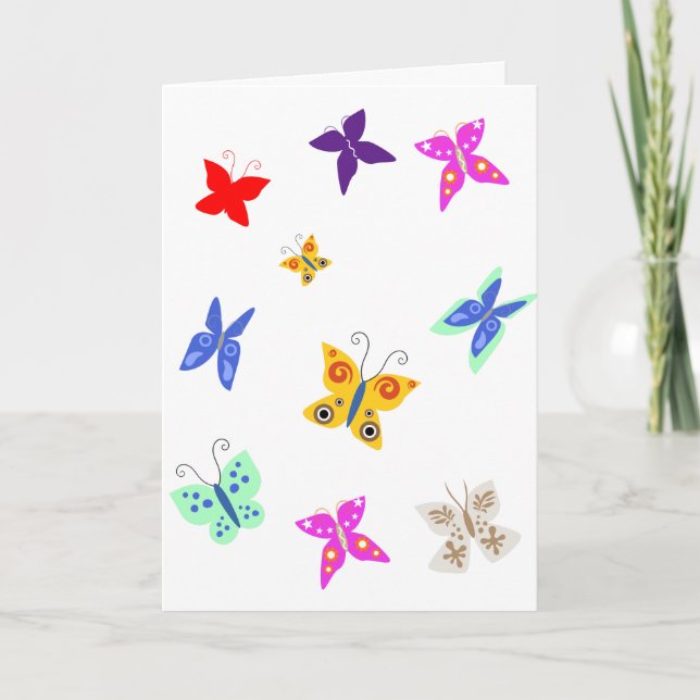 Butterfly editable  card (Front)
